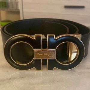 COPY - Ferragamo Men’s Enamel Double Gancini Belt